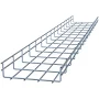 Heavy Duty Wire Mesh Cable Tray Electro Zinc Plated Silver Steel For Easy Cable Organization 1.97 In By 7.88 In By 59.06 In 2 Pack Cut For Custom Conf