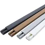 Cable Trunking, Square Box Cable Trunking, Self-Adhesive Cable Hider for Electric Cables, Aluminium Cable Duct, Anti-Stomping, for House,Office, Size: