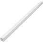 vidaXL PVC Cable Trunking Wire Cover Management - White Paintable Channels for Wall/Floor/Ceiling, 100x40 mm, 10m, Screwable