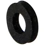 0.15" ID x 0.312" OD x 0.062" Thick Black Neoprene Flat