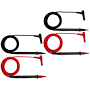 Aidetek 2 Pair Long-lasting Silicone Rubber Wire Test Lead 1000v 16a