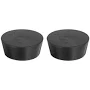 2 Pcs Solid Rubber Tapered Lab Seal Tube Stopper Plug